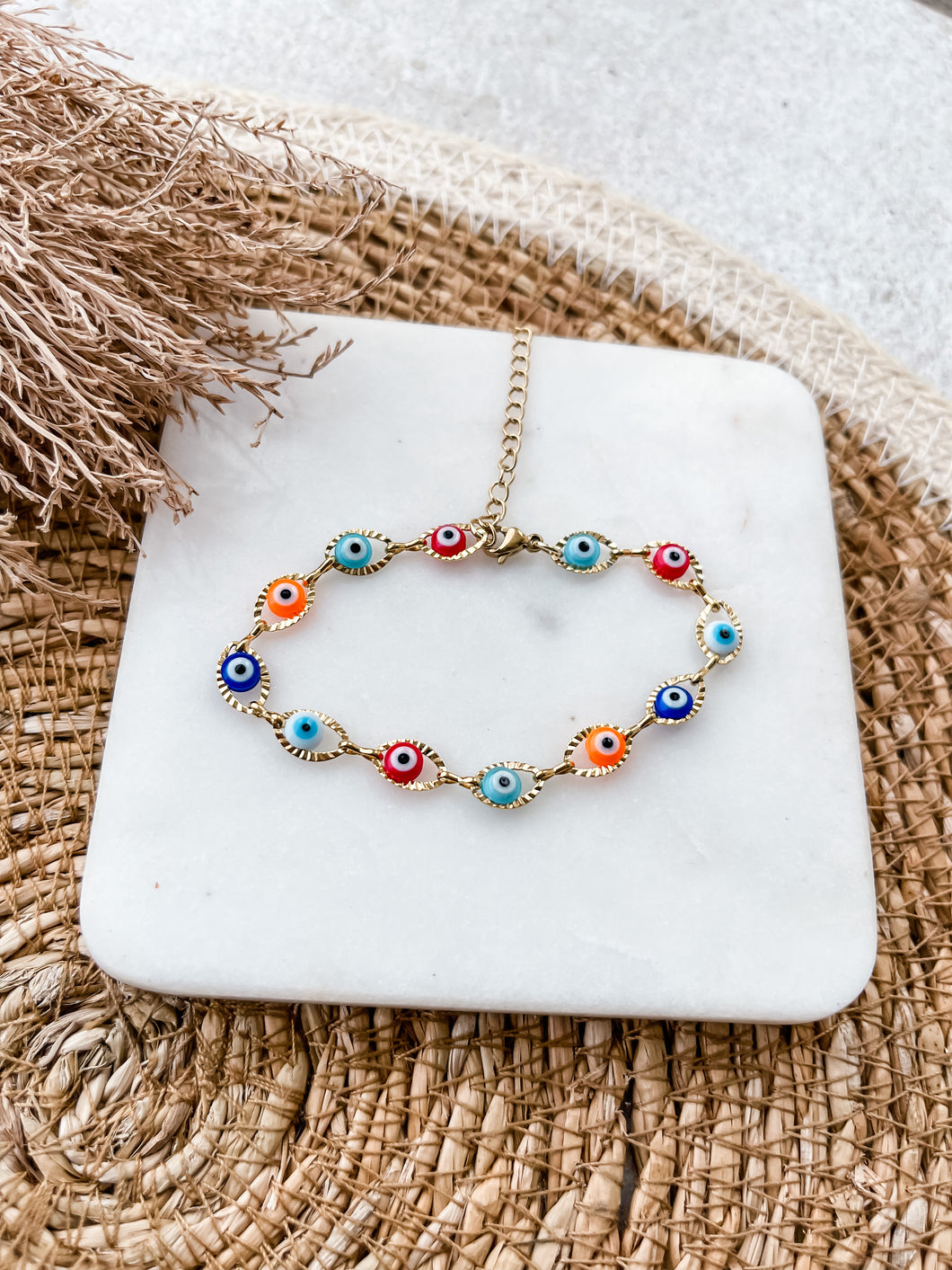 Colorful evil eye